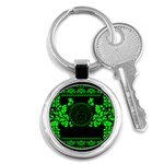 lime green Medusa Key Chain (Round)