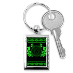 lime green Medusa Key Chain (Rectangle)