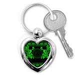 lime green Medusa Key Chain (Heart)