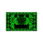 lime green Medusa Sticker (Rectangular)