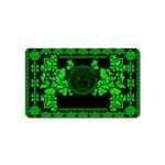 lime green Medusa Magnet (Name Card)