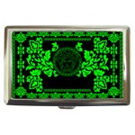 lime green Medusa Cigarette Money Case