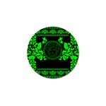 lime green Medusa Golf Ball Marker