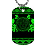 lime green Medusa Dog Tag (Two Sides)