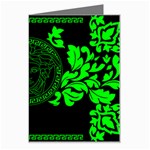 lime green Medusa Greeting Card