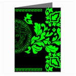 lime green Medusa Greeting Cards (Pkg of 8)