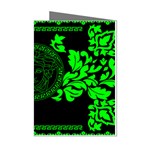 lime green Medusa Mini Greeting Cards (Pkg of 8)