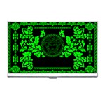 lime green Medusa Business Card Holder