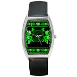 lime green Medusa Barrel Style Metal Watch