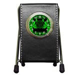 lime green Medusa Pen Holder Desk Clock