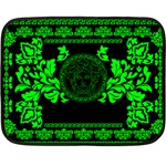 lime green Medusa Double Sided Fleece Blanket (Mini)