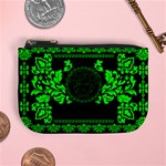 lime green Medusa Mini Coin Purse