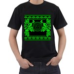 lime green Medusa Men s T-Shirt (Black)