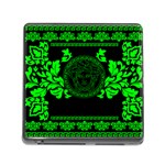 lime green Medusa Memory Card Reader (Square 5 Slot)