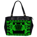 lime green Medusa Oversize Office Handbag (2 Sides)