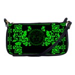 lime green Medusa Shoulder Clutch Bag