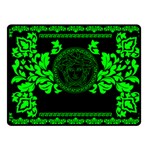 lime green Medusa Fleece Blanket (Small)