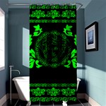 lime green Medusa Shower Curtain 36  x 72  (Stall)