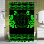 lime green Medusa Shower Curtain 48  x 72  (Small)