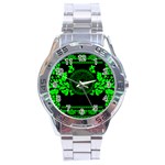 lime green Medusa Stainless Steel Analogue Watch