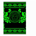 lime green Medusa Small Garden Flag (Two Sides)