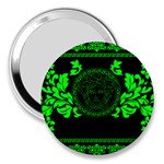 lime green Medusa 3  Handbag Mirror