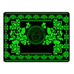 lime green Medusa Double Sided Fleece Blanket (Small)