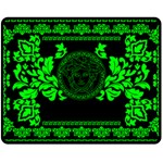 lime green Medusa Double Sided Fleece Blanket (Medium)