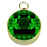 lime green Medusa Gold Compass