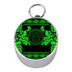 lime green Medusa Silver Compass (Mini)