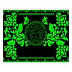 lime green Medusa Double Sided Flano Blanket (Large)