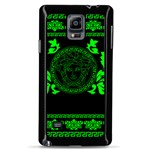 lime green Medusa Samsung Galaxy Note 4 Case (Black)