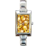 gold christmas ornaments Rectangle Italian Charm Watch