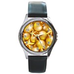 gold christmas ornaments Round Metal Watch