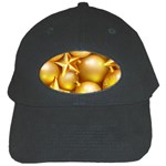 gold christmas ornaments Black Cap