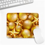 gold christmas ornaments Small Mousepad