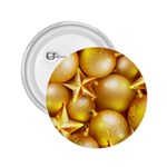 gold christmas ornaments 2.25  Button