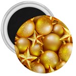 gold christmas ornaments 3  Magnet