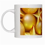 gold christmas ornaments White Mug