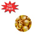 gold christmas ornaments 1  Mini Button (100 pack) 