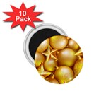 gold christmas ornaments 1.75  Magnet (10 pack) 