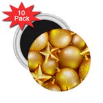 gold christmas ornaments 2.25  Magnet (10 pack)