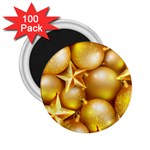 gold christmas ornaments 2.25  Magnet (100 pack) 