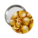 gold christmas ornaments 2.25  Handbag Mirror