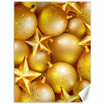 gold christmas ornaments Canvas 36  x 48 