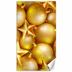 gold christmas ornaments Canvas 40  x 72 