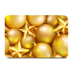 gold christmas ornaments Plate Mat