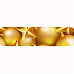 gold christmas ornaments Large Bar Mat