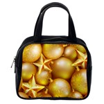 gold christmas ornaments Classic Handbag (One Side)