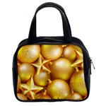 gold christmas ornaments Classic Handbag (Two Sides)